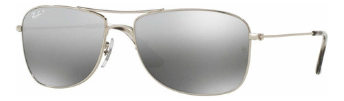 Ray Ban Rb3543ch 003/5j Cockpit Chromance Plata Polarizado