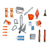 Kit De Elementos De Seguridad Náutica Lanchas Ancla Imp 8,5m