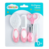 Kit Higiene Para Bebê Infantil Feminino 5 Peças Com Proteção