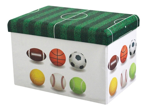 Puf Baulera Plegable 48x32x32cm. Football