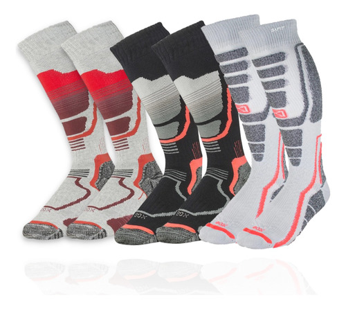 Pack X3 Medias Sox Ski Snowboard Tecnologia In-flex Frio