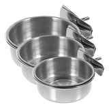 Tazones Portátiles De Agua Y Comida Para Loros De Acero Inox