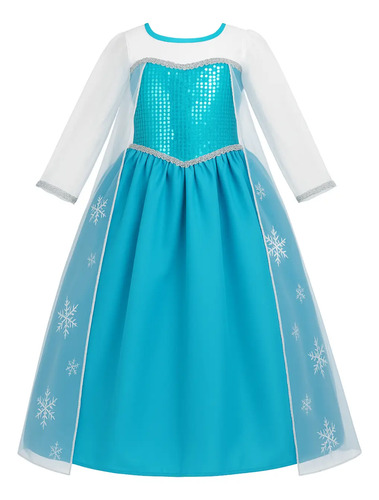 Vestido De Princesa Elsa Frozen Vestido Princesa Niñas/bebé