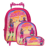 Mochila De Carrinho Escolar Juvenil Barbie Filme Criança