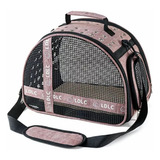 Bolsa Pet Animal De Estimação Cachorro Cão Gato Cabine Avião Cor Rosa