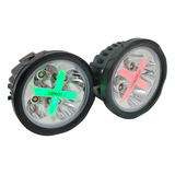 Par De Faros Led Aurora Rgb Redondos 4 Pul Rzr Can Am 4x4 