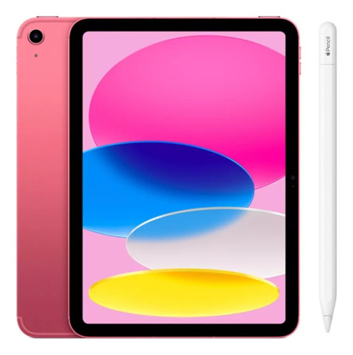 Apple iPad 10 Geração Wifi 64gb Rosa+ Apple Pencil Usb-c