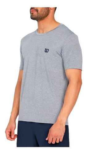 Camiseta Deportiva Hombre Cuello Redondo Fitness Wilson Gym