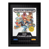 Quadro Capa Kid Chameleon Sega Mega Drive Tectoy A3 33x45cm