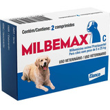 Vermifugo Milbemax P/ Cães De 5 A 25kg (cx C/ 2 Comprimidos)