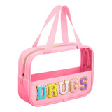 Bolsa De Maquillaje De Felpilla De Nailon, Bolsa Portátil Pa