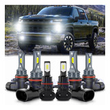 Kit De Faros Led Para Chevy Silverado 1500 2500 2003-2006 99