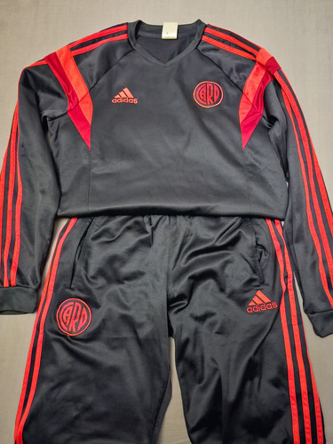 Conjunto River Plate Pantalon Y Buzo Rojo Y Negro 2015