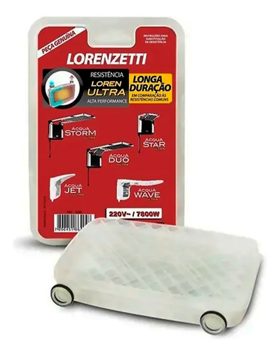 Resistência Lorenzetti Acqua Storm E Star E Wave 220v 7800w