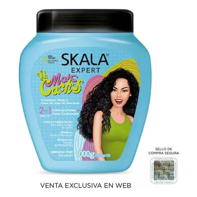 Máscara Vegana Crema Peinar Rizos Mais Cachos X1kg Skala | MercadoLibre