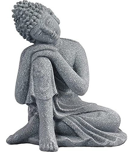 Adorno Acuario De Piedra Arsenica Budha Zen 10cm Mozhixue