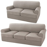 Cubre Sofá Individual Y Love Seat, Taupe