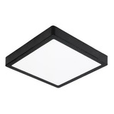 Plafón Panel Cuadrado Led 24w Blanco Frio Marco Negro Idoler