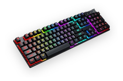 Teclado Gamer Semi Mecânico Barato Iluminado Cores Jogos