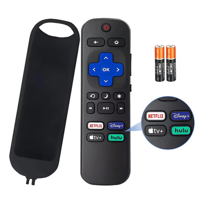 Domoko Control Remoto para Roku TV, Compatible Con Todos Los Tcl LG Onn Sharp Philips Hisense Jvc Rca Sanyo Haier Insignia Hitachi Magnabox, Con AAA Pilas y Funda Protectora | MercadoLibre