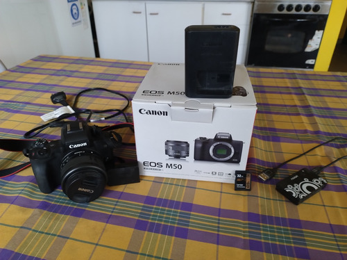 Canon Eos M50 Lente Kit Ef-m 15-45mm 