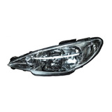 Par De Faros Peugeot 206 2001-2002-2003-2004 Liso Doble As