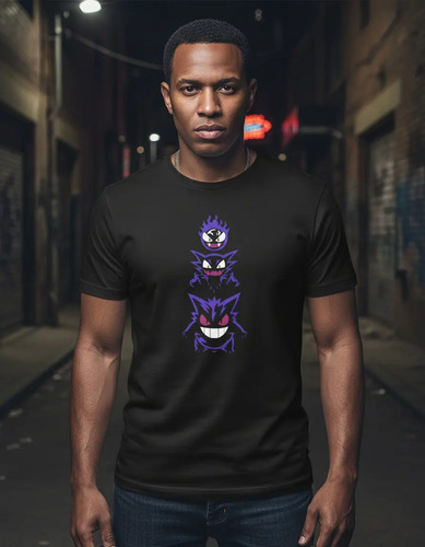 Playera De Hombre De Gengar Evoluciones Pokémon