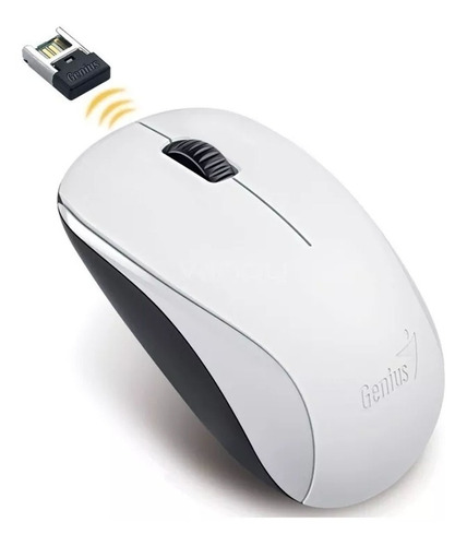 Mouse Optico Inalambrico Genius Usb, Nx-7000, Blanco