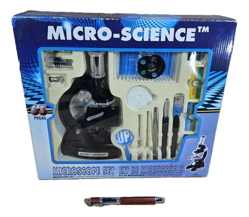 Microscópio Infantil Iniciante Antigo Na Caixa Original Raro
