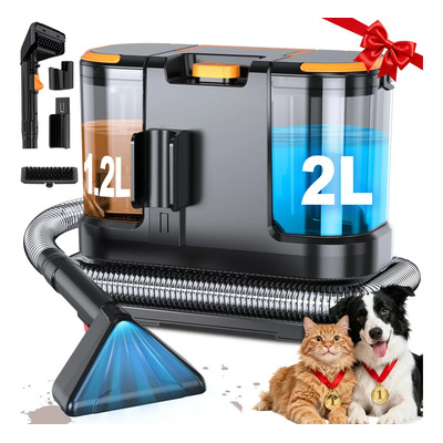 Aspiradora Para Limpiar 18kpa 3.2L 1000w Alfombras Y Mascota, 2+1.2l, 3 en 1. Pulverización De Agua, Limpieza Con Cepillado Y Adsorción En Uno. Para Alfombras, Sofás, Colchones Y Pelos De Mascotas | Envío gratis