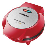 Omeleteira Elétrica Mondial Om-04 Inox 800w Vermelha