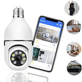 Camera Segurança Wifi Lampada 360 Ip Full Hd Visão Noturna