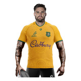 Camiseta Rugby Kapho Australia Wallabies Home Texture Niños