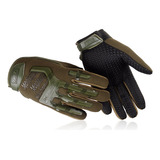 Guantes Moto Cuero Sintetico Termico Impermeable Tacticos