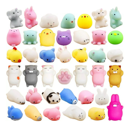 Kawaii Antiestres Mochi Juguete Squishy Barato 50pcs