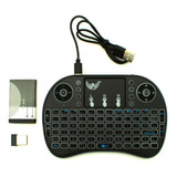 Mini Teclado Iluminado Controle Sem Fio P Smart Tv Box Nfe