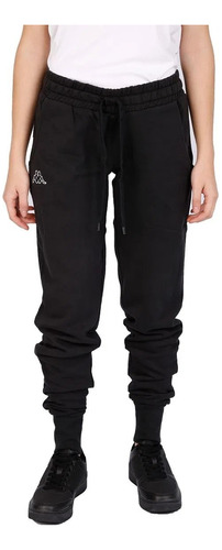 Jogging Kappa Logo Theek Slim Negro Mujer