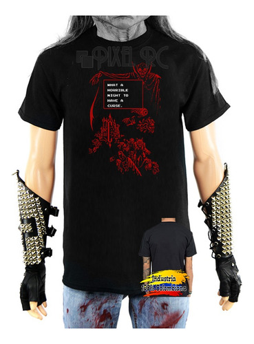 Camiseta Castlevania Tipo Retro Pixel Rc