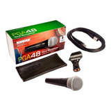 Microfono Shure Pga48-xlr Dinamico Voces Karaoke Cable /