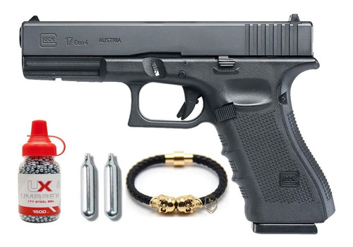 Pistola Glock 17 Gen 4 Co2 Postas Balines Umarex Blowback Mx