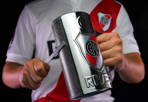 Vaso Guira Pro Oficial River Con Raspador - Full