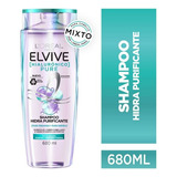 Shampoo Hidra Purificante Hialuronico Pure 680ml Elvive
