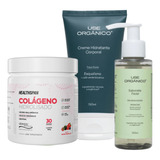 Kit Corporal Com Colágeno Hidrolisado Com Ácido Hialurônico 