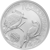 Moneda De Plata Kookaburra Australia 1oz 99,9 + Cápsula
