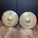 Par Prato Bateria Zildjian Avedis Hihat Chimbal 14p - Usado!