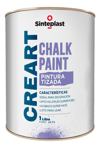 Pintura Tizada Chalk Paint Multi Superficies Sinteplast 1lt