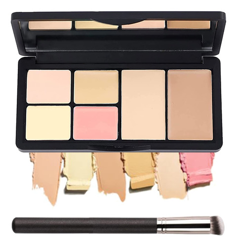 Paleta Correctora De 6 Colores, Paleta De Contorno De Crema