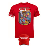 Camiseta Donkey Kong Retro Serie Red Obsequio Gorra 