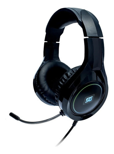 Audifonos Diademas Gamer Pc Rgb Usb Microfono Vorago Hs-501 Color Negro