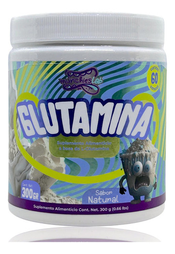 Glutamina 300 Gr Natural Munchieslab